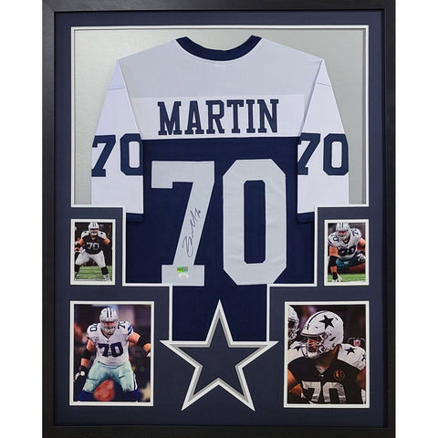 Zack Martin Autographed Signed Framed Dallas Cowboys Jersey JSA