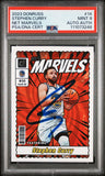 Warriors Stephen Curry Signed 2023 Donruss Net Marvels #14 Card Grade 9 PSA Slab