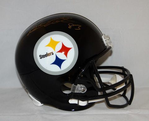 Heath Miller Autographed *Gold Pittsburgh Steelers Full Size Helmet- JSA W Auth
