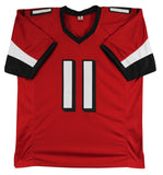 Julio Jones Authentic Signed Red Pro Style Jersey Autographed BAS Witnessed