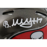 Bucky Irving Autographed/Signed Tampa Bay Buccaneers Mini Helmet Beckett 49119