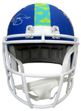 A.J. Brown Signed Full Size Replica SB LIX Blue Helmet Eagles Beckett 195538