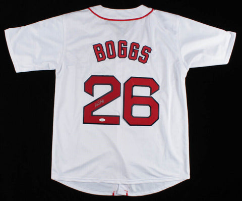 Wade Boggs Signed Boston Red Sox Jersey (JSA) 12xAll-Star 3rd Baseman/ 1985-1996