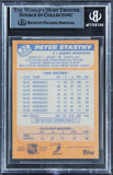 Nordiques Peter Stastny Authentic Signed 1988 Topps #22 Card BAS Slabbed