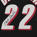 FRMD Clyde Drexler Trail Blazers Signed Black 1990-91 Mitchell & Ness Rep Jersey