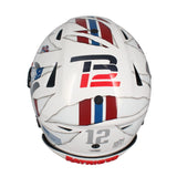 Tom Brady Autographed Patriots Throwback FSM Mashup Speed Flex Helmet Fanatics