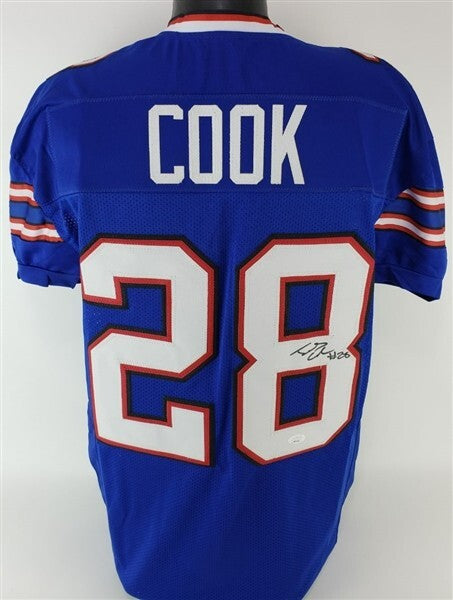 James Cook Signed Bills Jersey (JSA COA) Buffalo 2022 2nd Rnd Pck / Univ Georgia