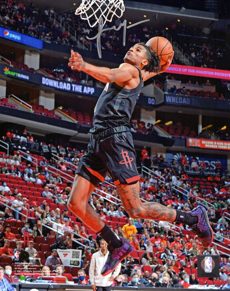 Jalen Green Signed Houston Rockets Dunk 8x10 Photo - (FANATICS COA)