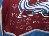 Colorado Avalanche Team Signed Burgandy Fanatics XL Jersey 20 Sigs BAS 37473