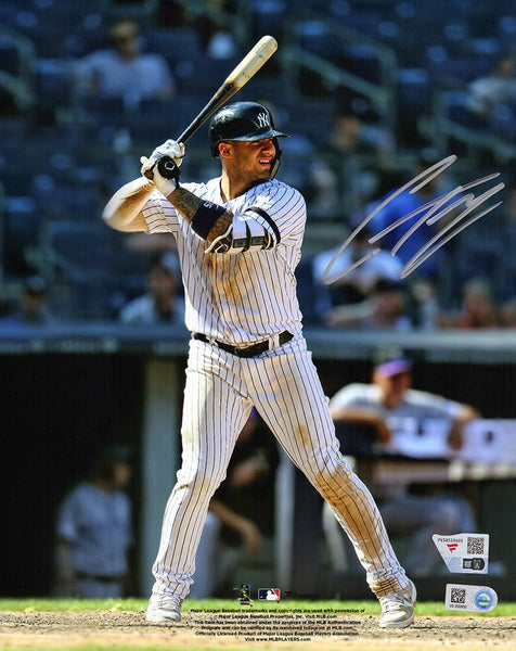 Gleyber Torres Signed New York Yankees Hitting 8x10 Photo - (FANATICS COA)