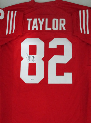 SF 49ers JOHN TAYLOR Signed Custom Replica Jersey - 3 x SB Champ - Beckett