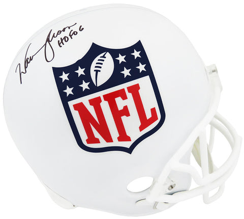 Warren Moon Signed NFL Shield Riddell Full Size Rep Helmet w/HOF'06 - (SS COA)