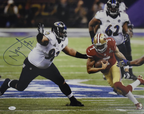 Halofi Ngata Signed/Autographed 16x20 Photo Ravens JSA BA212468