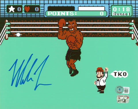 Mike Tyson Authentic Signed 8x10 Punch Out Photo Autographed BAS