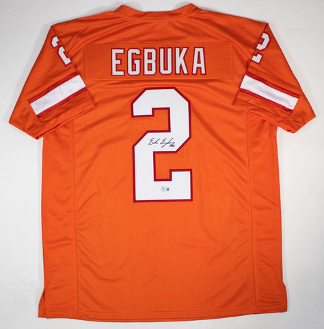 Emeka Egbuka Signed Tampa Bay Buccaneers Creamsicle Throwback Jersey (Beckett)