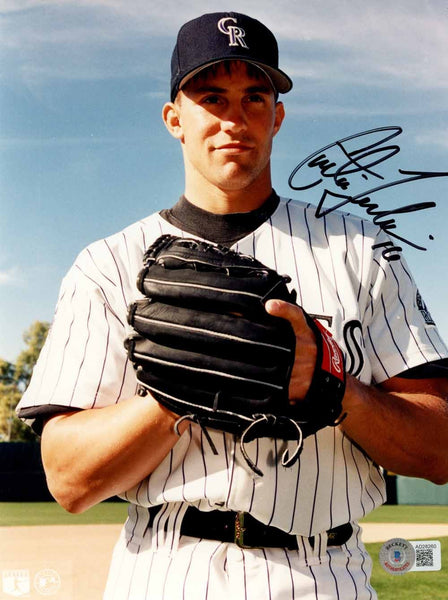 Curt Leskanic Autographed Colorado Rockies 8x10 Photo Beckett 50569