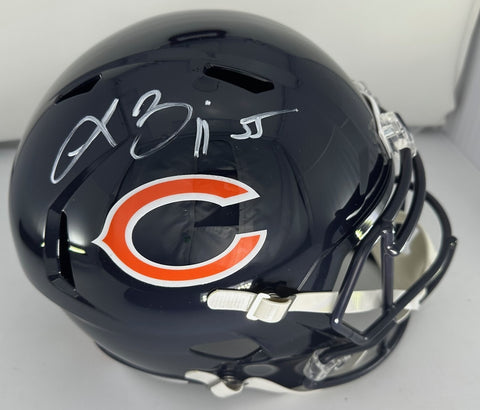Bears LANCE BRIGGS Signed Riddell Full Size Replica Speed Helmet AUTO - BAS