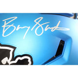 Barry Sanders Signed Detroit Lions ALT SpeedFlex Helmet Beckett Witness 58196