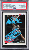 Magic Johnson & Shaquille O'Neal Signed 1995 Skybox #S13 Card Auto 10! PSA Slab