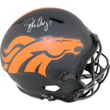 John Elway Autographed Denver Broncos Authentic Eclipse Helmet Beckett 50230