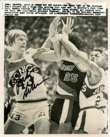 Jack Sikma Autographed Signed 8x10 Wire Photo Seattle Supersonics MCS 70244