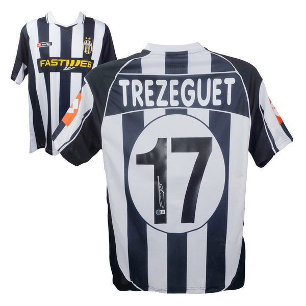 David Trezeguet Signed Juventus FC Soccer Jersey #17 with Beckett Witness