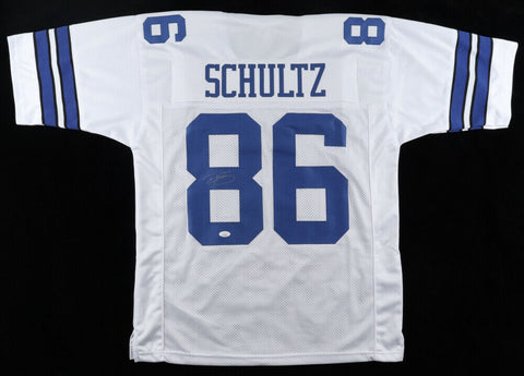 Dalton Schultz Signed Dallas Cowboys Home Jersey (JSA COA) Ex Stanford Tight End