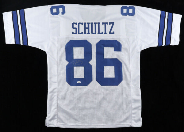 Dalton Schultz Signed Dallas Cowboys Home Jersey (JSA COA) Ex Stanford Tight End