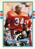 Tyrone Braxton Signed 1989 Topps #82T Trading Card Beckett 44800