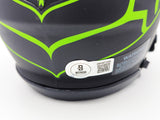 KENNETH WALKER III AUTOGRAPHED SEAHAWKS ECLIPSE BLACK MINI HELMET BECKETT 235709