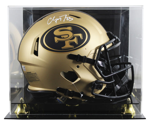 49ers Christian McCaffrey Signed Rave F/S Speed Proline Helmet W/ Case Fanatics