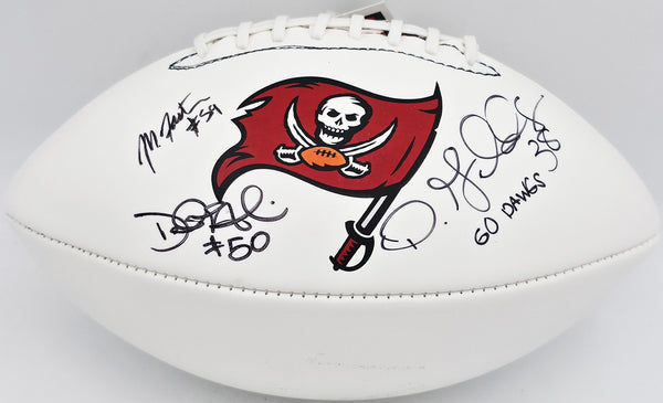 Foster, Goldson & Nesheim Autographed Buccaneers Logo NFL Football TB 243746
