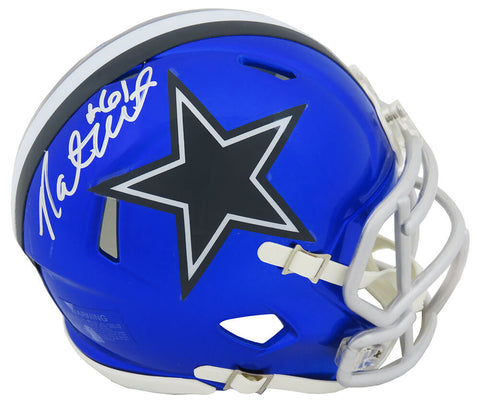Nate Newton Signed Dallas Cowboys Riddell Speed Mini Helmet - (SCHWARTZ COA)