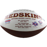 Russ Grimm Autographed Washington Redskins Logo Football HOF Beckett 54297