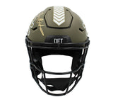 Barry Sanders Signed Detroit Lions Speed Flex Authentic Salute to Service Helmet