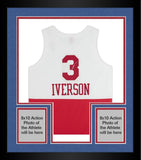 Framed Allen Iverson 76ers Signed 2003-04 Mitchell & Ness Authentic Jersey