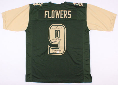 Quinton Flowers Signed South Florida Bulls Jersey Inscribed Rushing/Passing Ldr