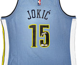 NUGGETS NIKOLA JOKIC AUTOGRAPHED AUTHENTIC M&N SWINGMAN JERSEY SIZE L JSA 221500