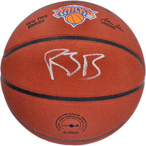 RJ Barrett New York Knicks Signed Wilson Team Logo Basketball