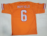 BAKER MAYFIELD AUTOGRAPHED SIGNED PRO STYLE XL JERSEY W/ BECKETT QR