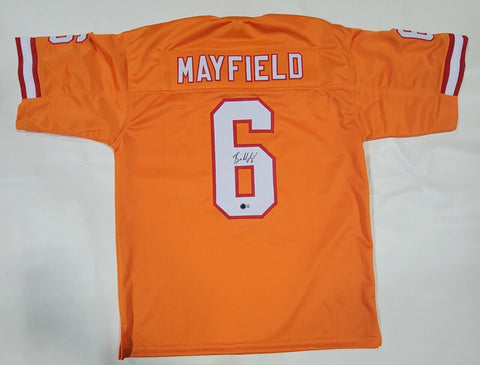 BAKER MAYFIELD AUTOGRAPHED SIGNED PRO STYLE XL JERSEY W/ BECKETT QR