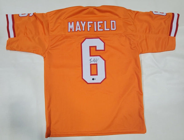 BAKER MAYFIELD AUTOGRAPHED SIGNED PRO STYLE XL JERSEY W/ BECKETT QR