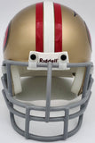 Jerry Rice Autographed San Francisco 49ers Gold Mini Helmet Beckett QR #BS30079