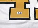 New Orleans Saints Alvin Kamara Autographed Signed White Jersey Beckett Wit