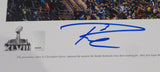RUSSELL WILSON AUTOGRAPHED SIGNED SB PANORAMIC PHOTO SEAHAWKS RW HOLO 131230