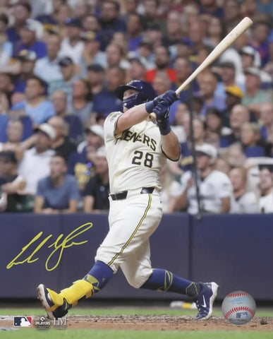 ANDREW VAUGHN - Milwaukee Brewers Infielder - Signed 8x10 Photo #2 AUTO