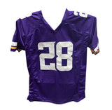 Adrian Peterson Autographed/Signed Pro Style Jersey Purple Beckett 40984