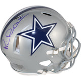 Michael Irvin Autographed/Signed Dallas Cowboys Pro Helmet Beckett Witness 49587