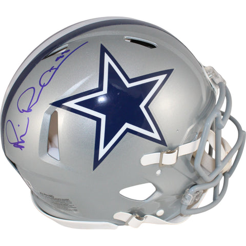 Michael Irvin Autographed/Signed Dallas Cowboys Pro Helmet Beckett Witness 49587