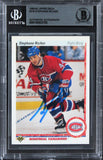 Canadiens Stephane Richer Authentic Signed 1990 Upper Deck #275 Card BAS Slabbed